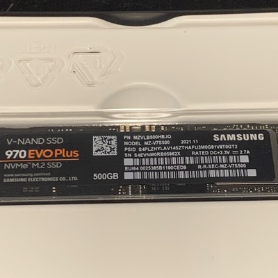 Samsung 500GB SSD 970 EVO Plus NVMe M.2 2280 MLC MZ-V7S500BW Solid State Drive