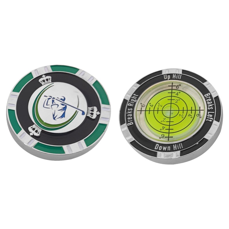 NEW Small Golf Ball Marker Spirit Level High Precision Double Sided Golf Tools