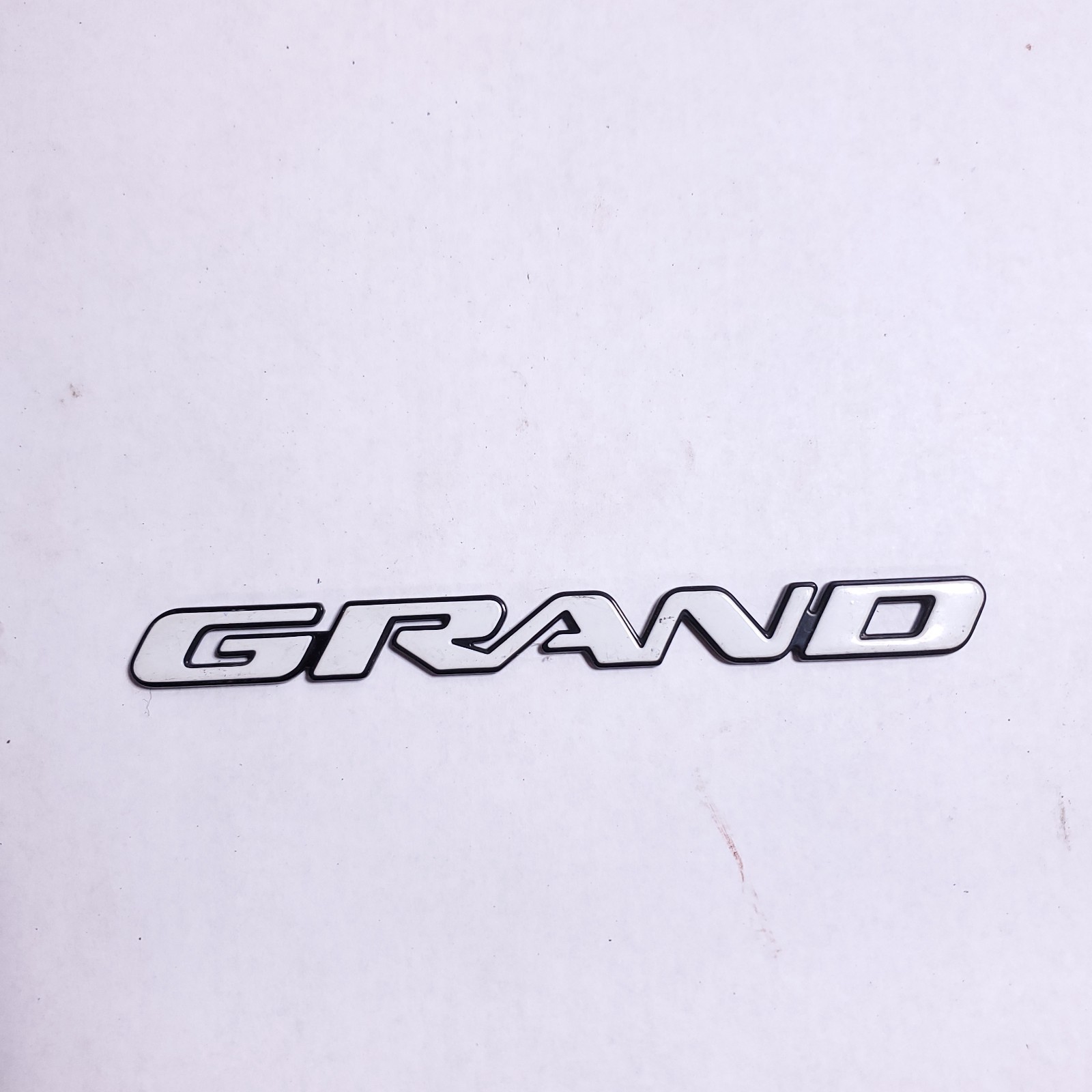 Pontiac Grand Prix Grand Am Badge Emblem White OEM