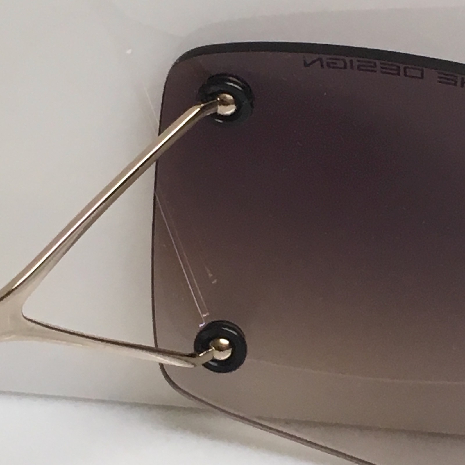 Pre-owned Porsche Design P'8620 B Unisex Moer's Mirror Grey/gold Sunglasses. In Box. In Gray