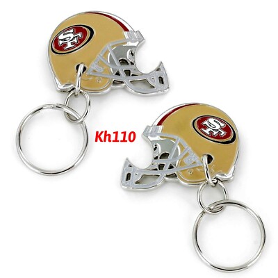 NFL Team 2-Sided Helmet Bottle Opener Key Holder