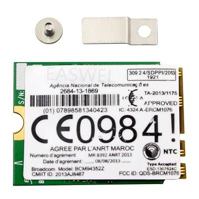 For Broadcom BCM94352Z NGFF M.2 802.11AC Wifi BT 4.0 867M for Mac Hackintosh