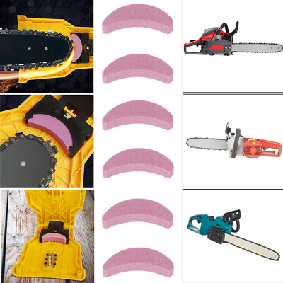 6 Chainsaw Sharpener Chain Saw Blade Teeth Fast Sharpening Stone Grinder 14-20in