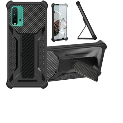 for Redmi 9t Phone Case Cover Glass Screen Protector A1