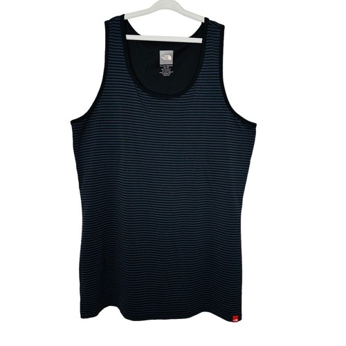 【The North Face】 W'S DASH SLEEVELESS - BLACK The North Face Women's Sleeveless Striped Athletic Vapor