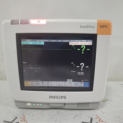 Philips Intellivue MP5 - ECG, Fast SpO2, NIBP Patient Monitor