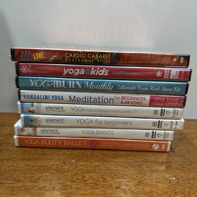 Element Yoga Basics Dvd Kids Meditation Basics Strength beginners  NEW Lot 8