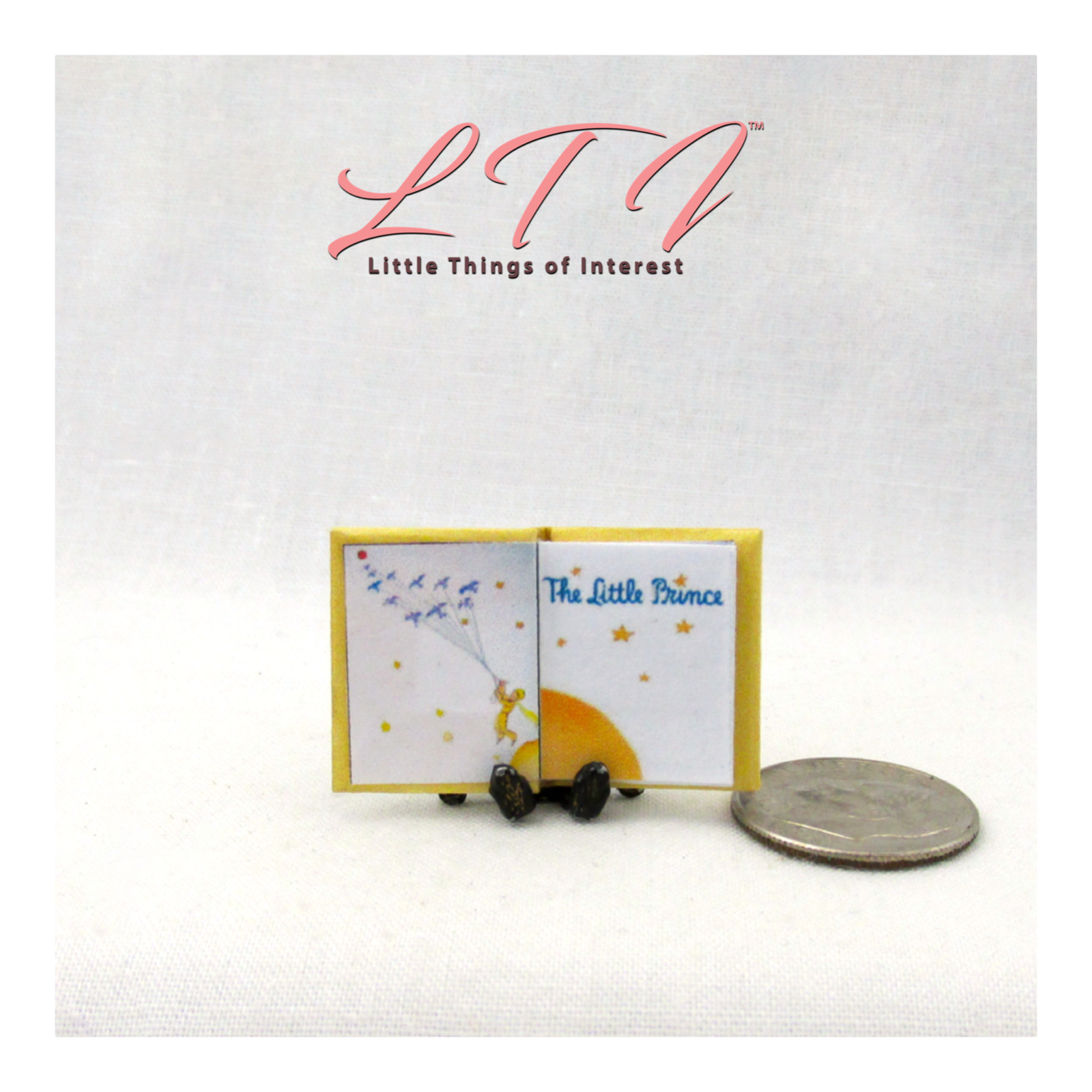 THE LITTLE PRINCE 1:12 Scale Miniature Readable Illustrated Book Children Book