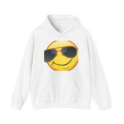 Unisex Heavy Blend  Sunglasses Smile Hooded Sweatshirt