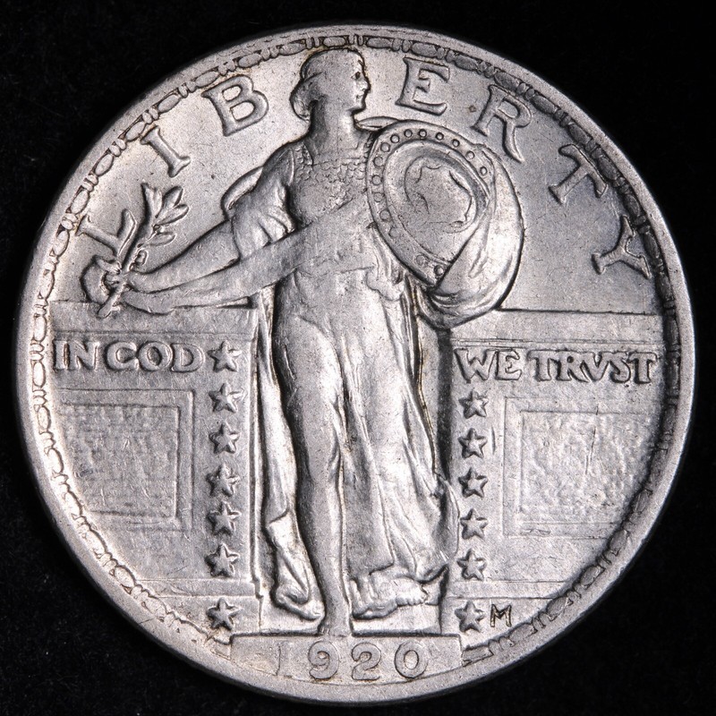 1920 Standing Liberty Silver Quarter CHOICE AU E346 TWPV | eBay