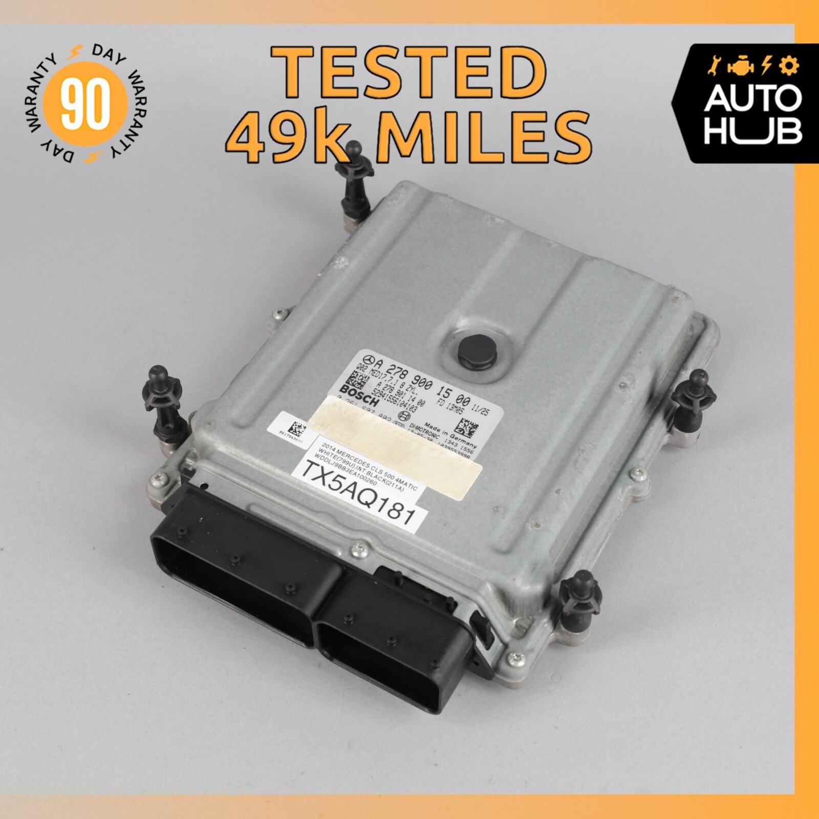 Mercedes W218 CLS550 E550 CL63 ECU Engine Control Module Mercedes W218 CLS550 E550 CL63 ECU Engine Control Module