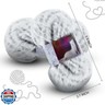2 Pieces Soft Fur Yarn - Fuzzy, Fluffy Faux Fur Eyelash Yarn, Cream for Crochet, Knitting Projects - 30m/50g Each(White with Black)