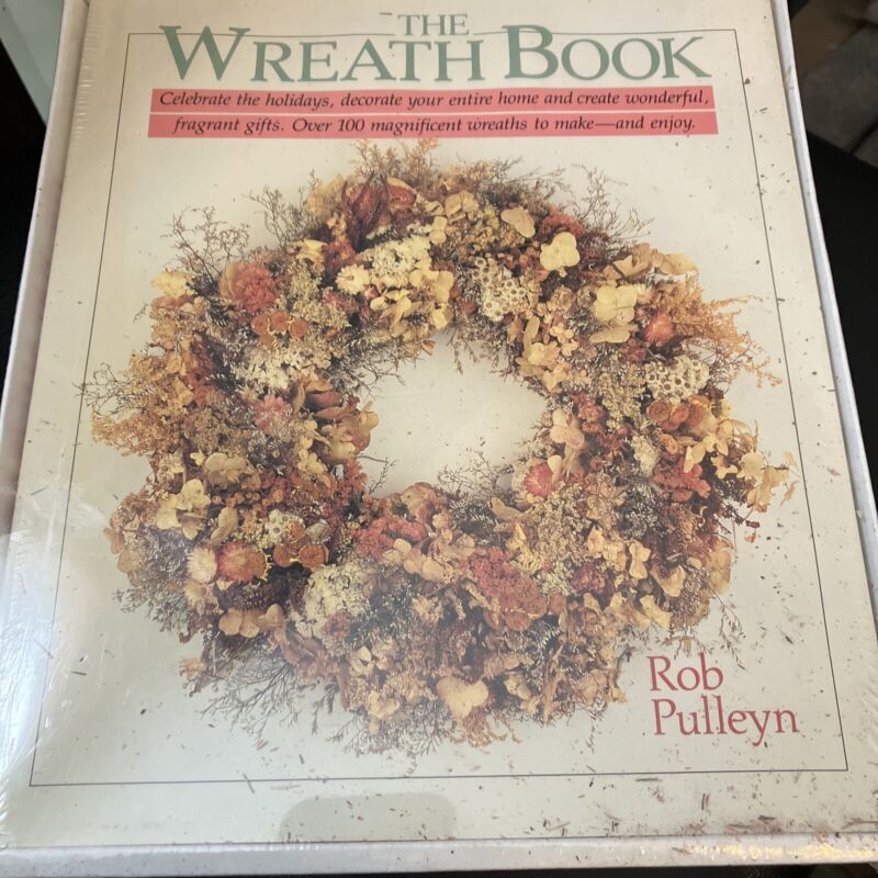 The Wreath Kit with Book Rob Pulleyn Craft Kit NEW Unused Dried Flowers Craft