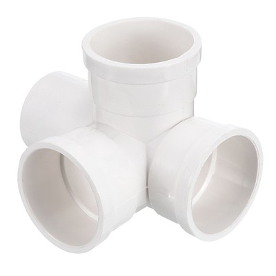 50mm/2'' ID 45mm/1.8'' OD 120mm Wye Pipe Fitting Splitter Duct Hose PVC Connector