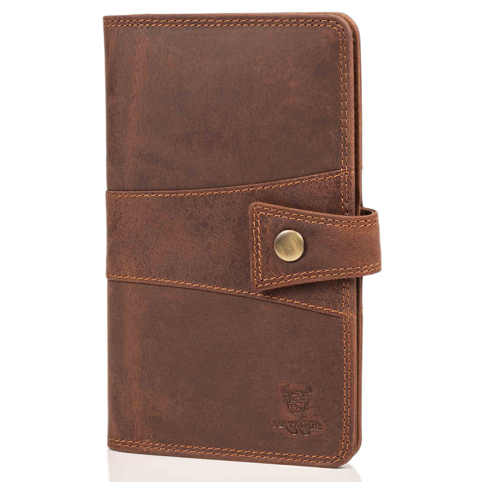 MATADOR Reisepass Leder Etui Hülle Organizer Handyfach Reisepasshülle 2 Farben