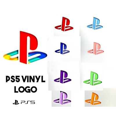 Playstation 5 Ps5 Vinyl Logo Sticker Insert for Covers fits OG Model, PS5 Slim