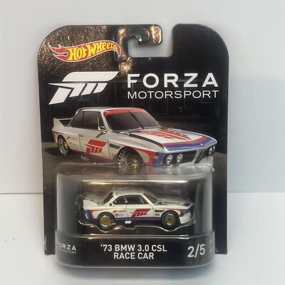 HOT WHEELS FORZA MOTORSPORT 73 BMW 3.0 CSL RACE CAR NEW!