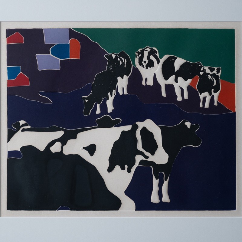 Woody Jackson Ben Jerry's Holstein Cows Lithograph | eBay