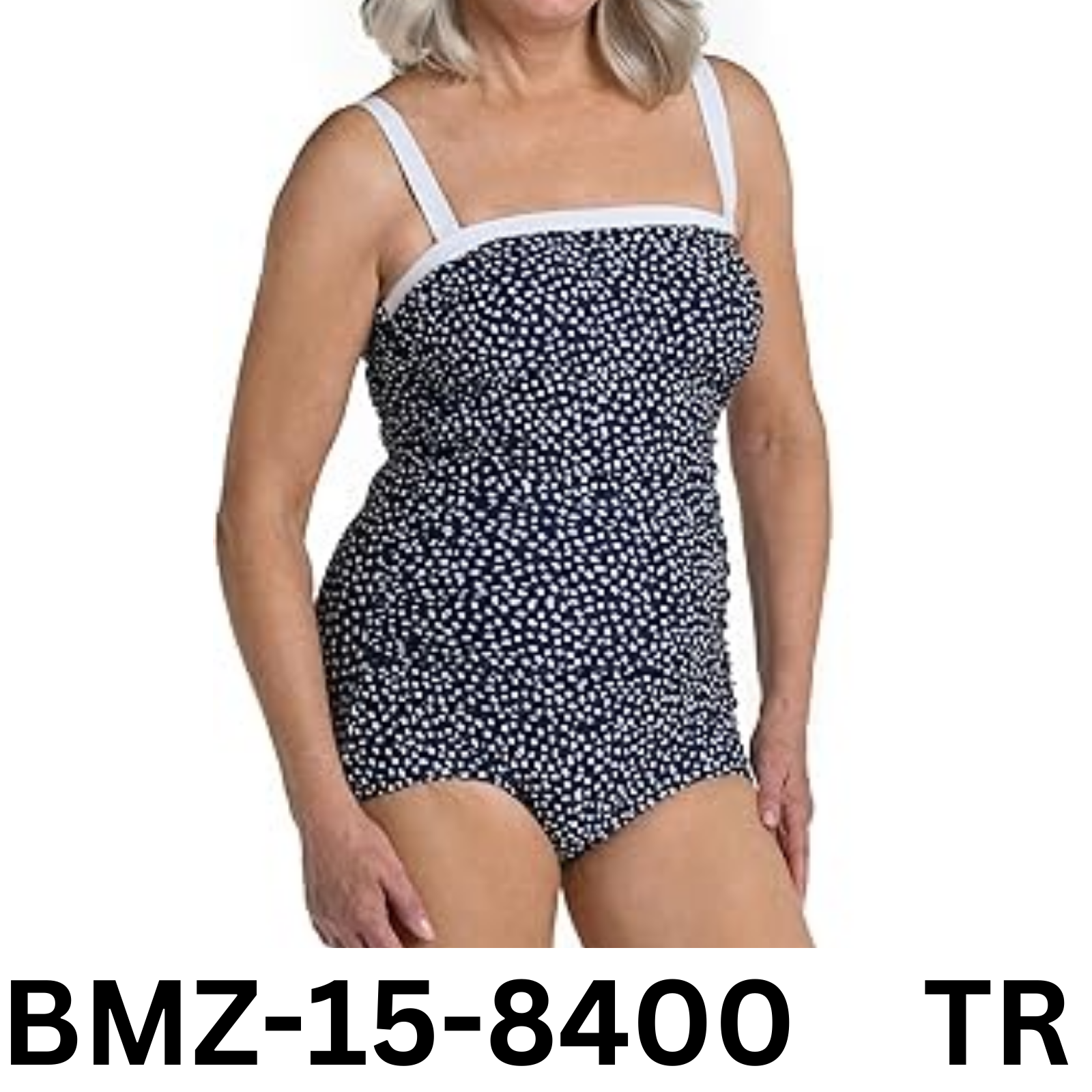 Maxine Of Hollywood Women's Standard Bandeau Girl Leg One Piece Swimsuit, Size 8