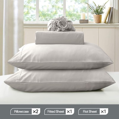 4 Piece Bed Sheet Set 1800 Series Microfiber Comfort Deep Pocket Hotel Bed Sheet