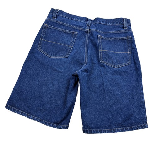 デニム・ジーパン LCDC : 25SS / WASHED BLUE DENIM SHORTS (BLUE) XXI Denim Jean Shorts Women's Size 25 Blue Cuffed Hem Dark