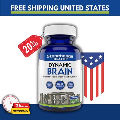 Stonehenge Health Dynamic Brain Supplement For Enhanced Memory and Focus 60 Caps