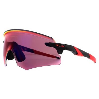 Pre-owned Oakley Sunglasses Encoder Oo9471-01 Matte Black Prizm Road In Red