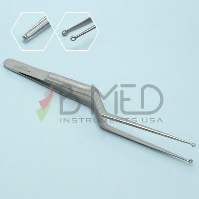 OR Grade Yasargil Bayonet Tumor Forceps 3mm Cup 8'' Neurosurgical Instruments 