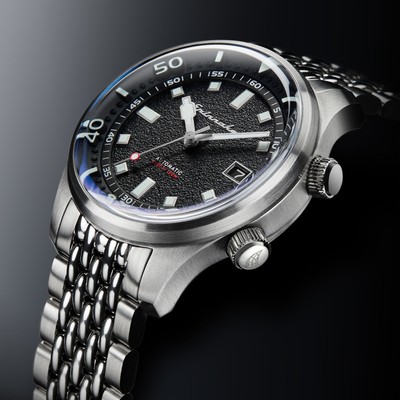 Pre-owned Spinnaker Bradner Automatic Silver Black