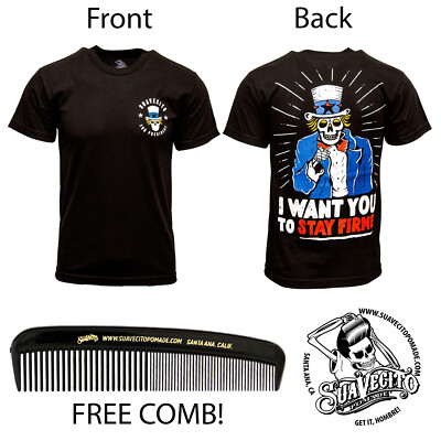 Men's Suavecito Uncle Suave Tee Shirt (S, M, L, XL, 2XL, 3XL, 4XL, 5XL)
