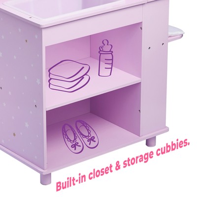 Olivia's Little World - Twinkle Stars Princess Baby Doll Changing Station with