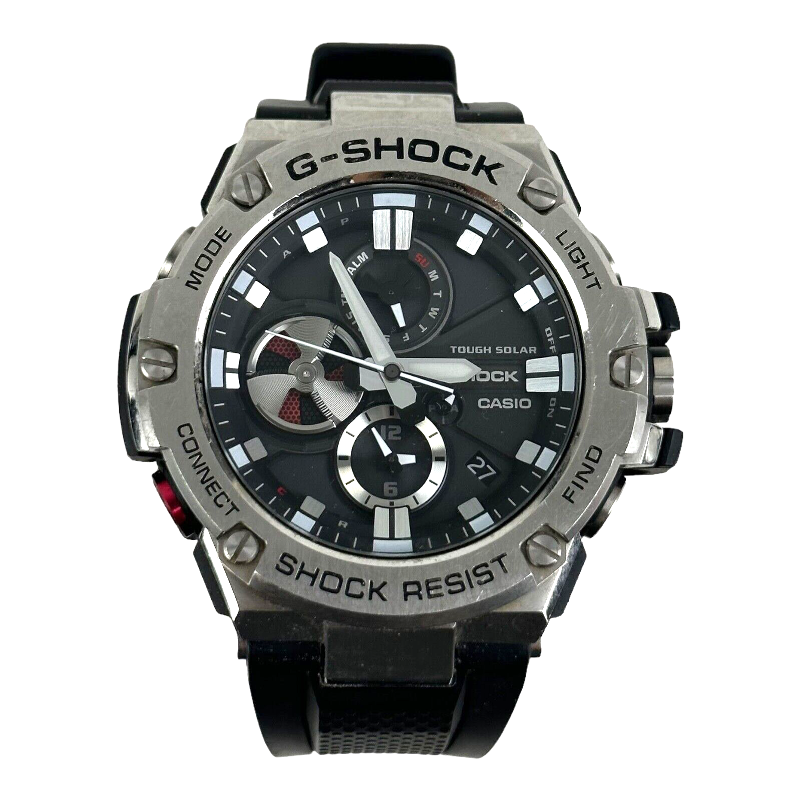 G shock stainless steel black top