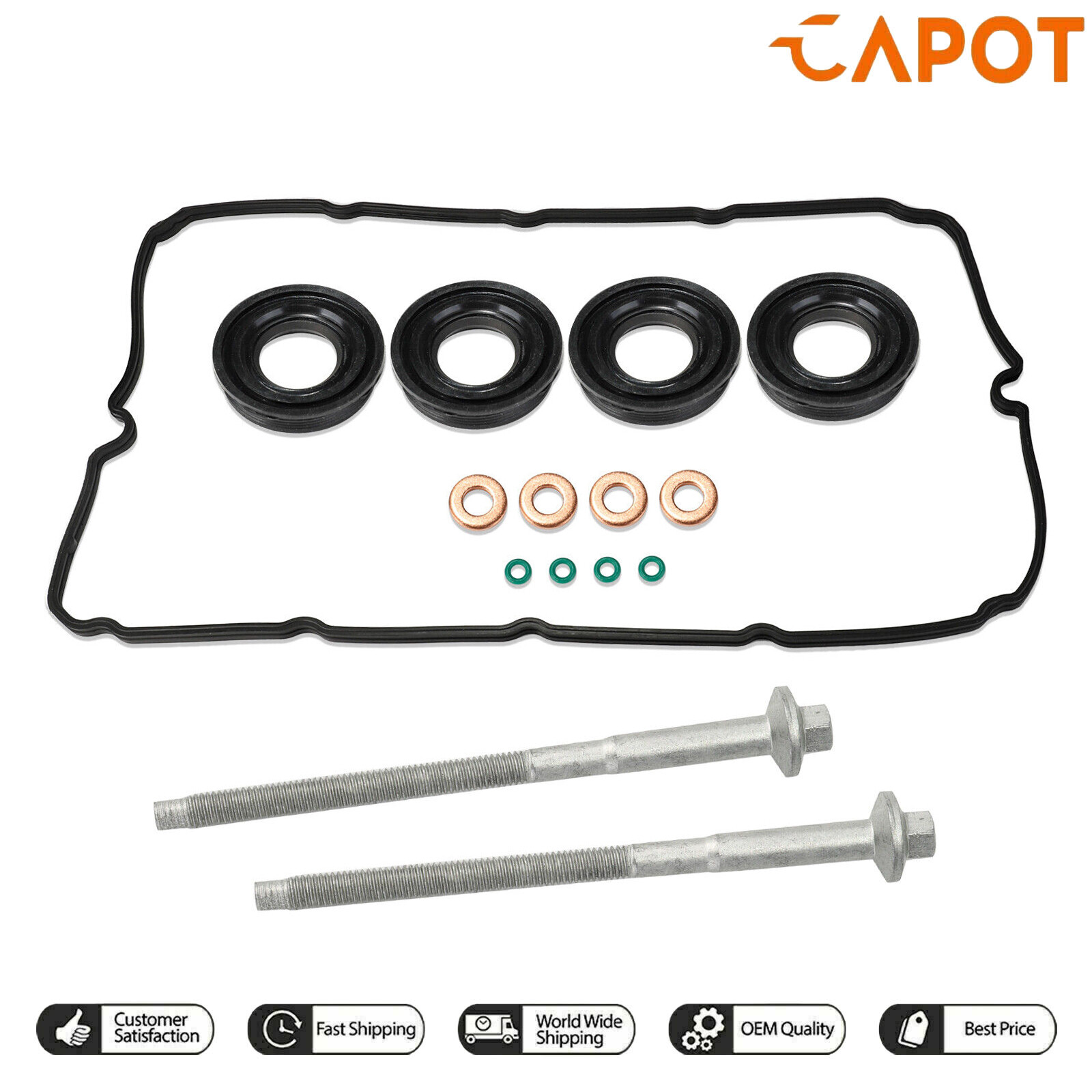For Transit Mk7 2.2 2.4 TDCI Diesel Injector Seal Kit and Rocker Cover Gasket