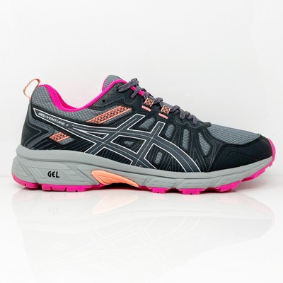 Asics Womens Gel Venture 7 1012A477 Черные кроссовки для бега Размер 9,5 Вт