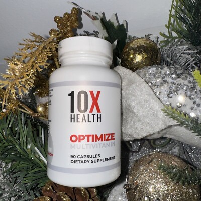 10X Health Optimize Methylated Multivitamin 90 Capsules free shipping new