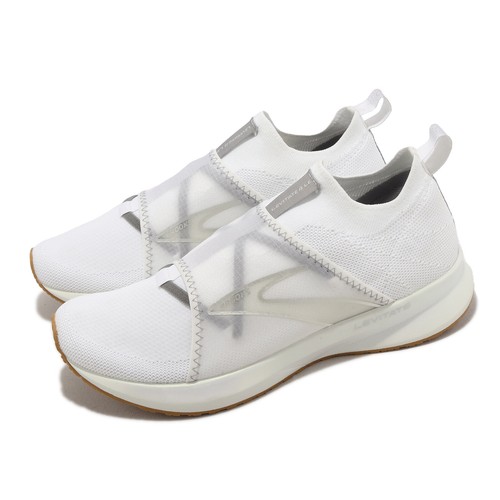 

Brooks Levitate 4 LE White Grey Women Slip On Road Running Sports 1203471B-132, Белый, Levitate 4 Le