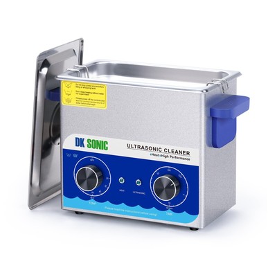 Ultrasonic Cleaner with Heater and Basket for Coins, Small Metal Parts, Recor...