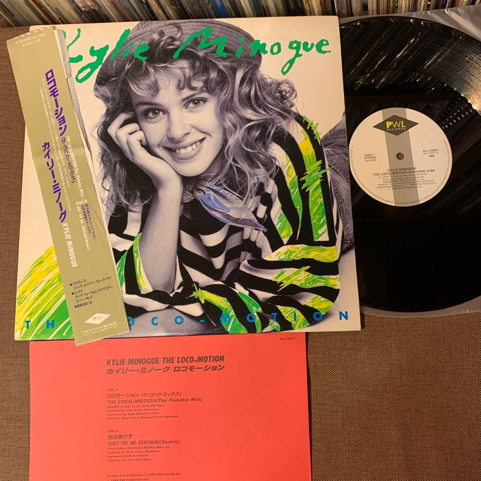 12” Kylie Minogue Loco Motion ALI13057 PWL /00250 Kylie Minogue The Loco-motion PWL Records ALI-13057 Japan