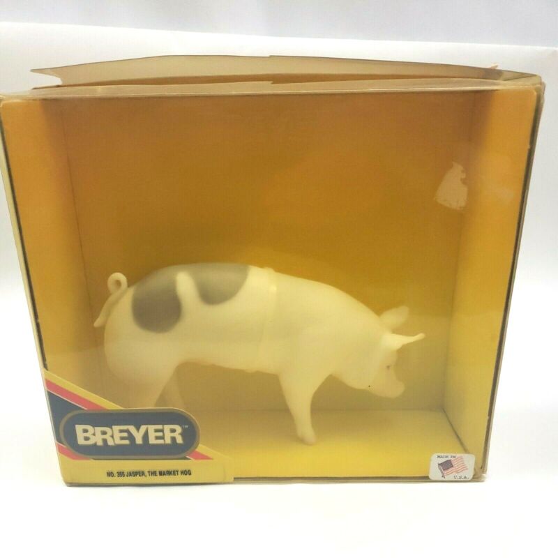 Breyer Jasper the Market Hog Animal #355 Pig Original Box HTF 1990 Vintage 