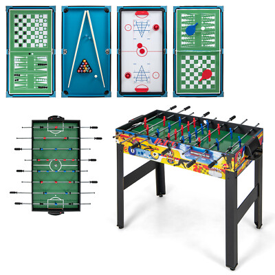 Set W/ Foosball Air Hockey Pool Ping Pong Chess Bowling