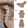 Fitwarm Knitted Dog Hoodie Sweater, Winter Clothes for Small Dogs Boy Girl, Lightweight Pet Hooded Sweater, Heather Khaki, Small