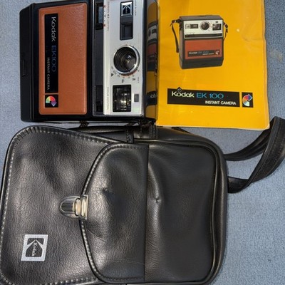 Kodak EK100 Instant Camera - Vintage Collectable Retro Photography + Case