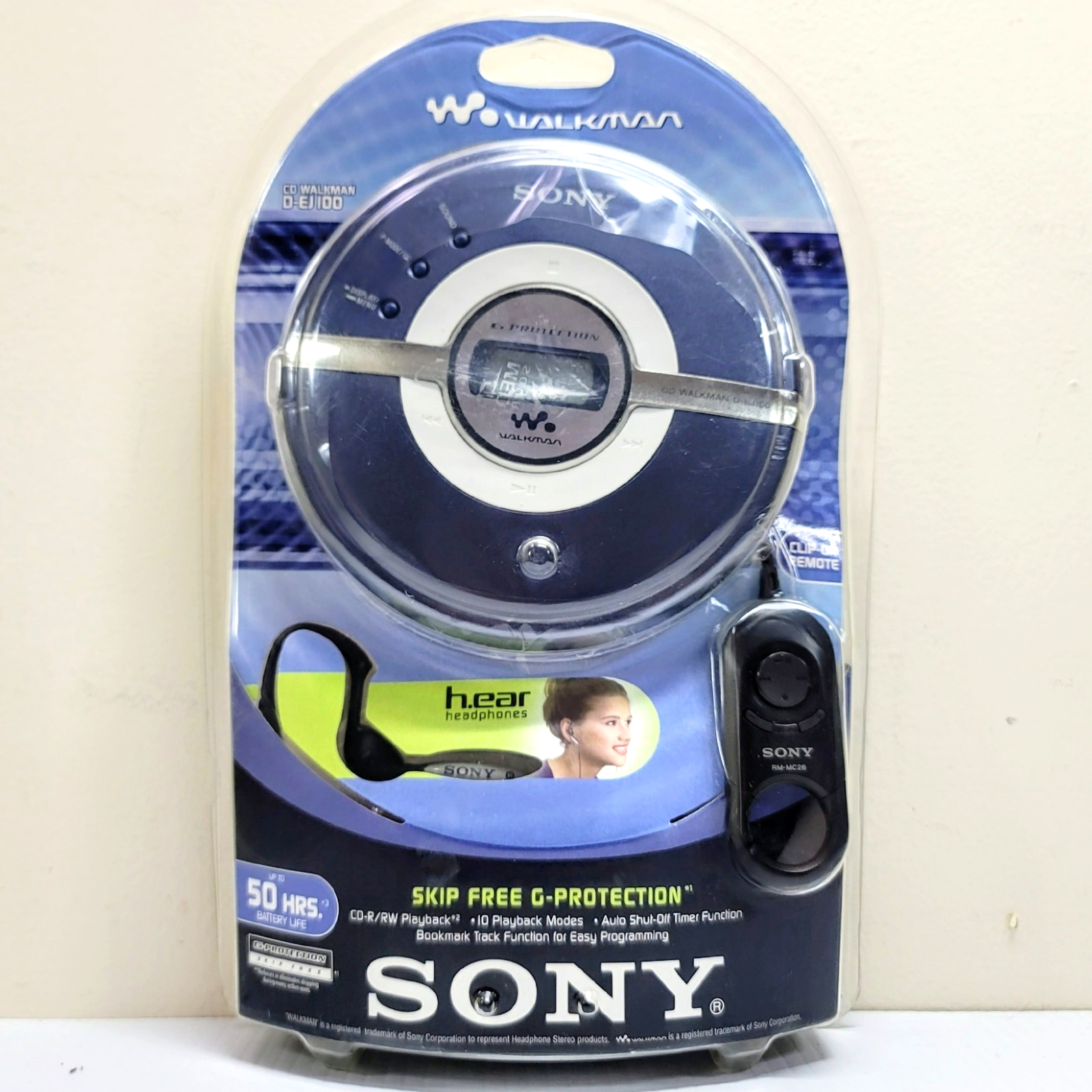 Sony D-EJ100 Walkman Portable CD Player Skip Free G