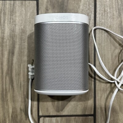 Sonos Play 1 Speaker Silver White WiFi App Wireless Audio GUC