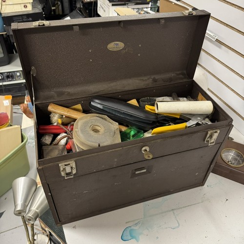 KENNEDY 7 Drawer 20” Machinists Tool Box Chest W/ KEY LOADED WITH