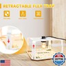 Electric Flea Traps for Inside Your Home (2 Packs), Retractable Flea Light Trap w/Sticky Fleas Trap Refill and Replacement Bulbs, Ultimate Fleas Fighting Solution.