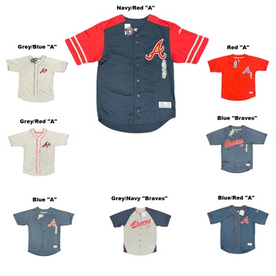 

Джерси на пуговицах Dynasty Mens Major League MLB Genuine Merch Atlanta Braves