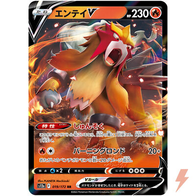 Entei V RR 019/172 S12a VSTAR Universe - Pokemon Card