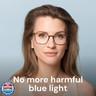 Ultralight Blue Light Glasses for Women - up to 99% Protection Computer Glasses for All Day Comfort - Anti UV Glare and Eyestrain