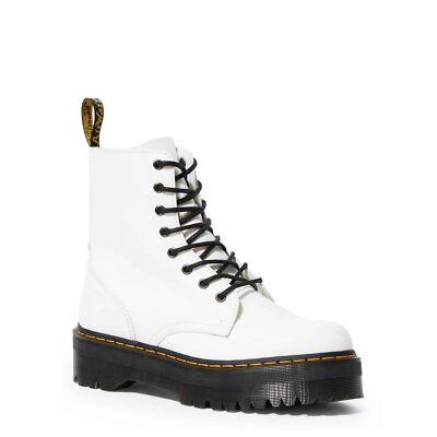 Pre-owned Dr. Martens Women's Ankle Boots Jadon In White